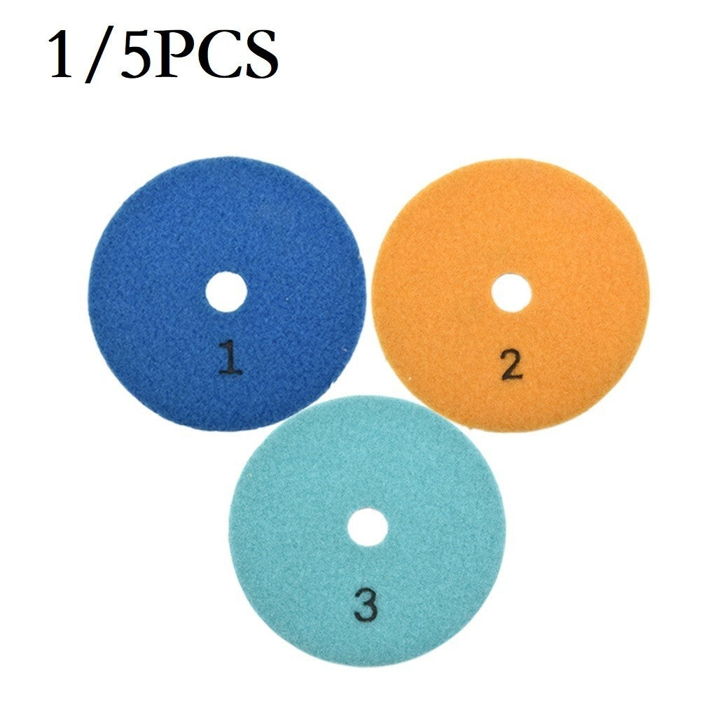 1#/2#/3# Grit 1pc Polishing Pad 4 Inch Concrete For Granite Industrial