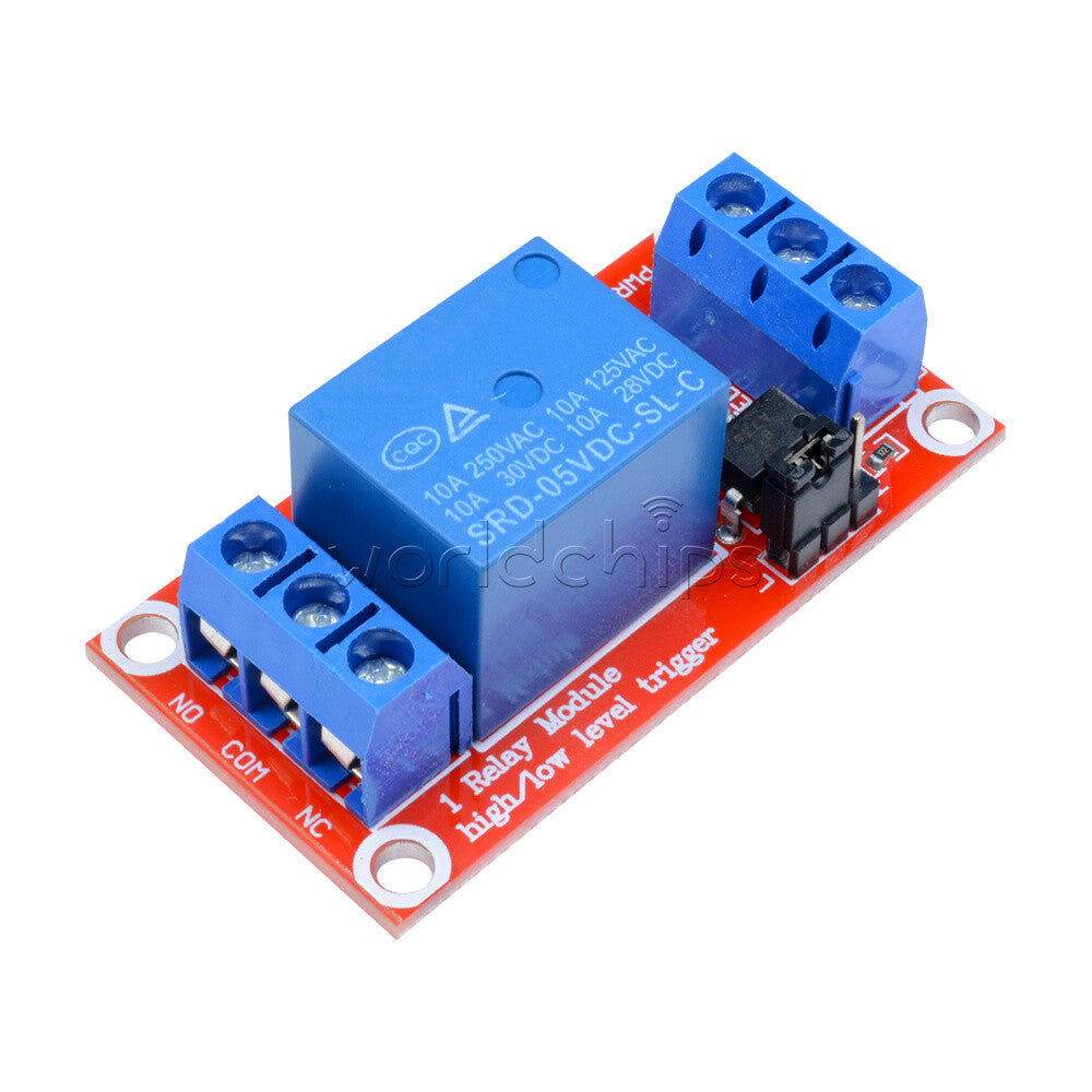10PCS DC 5V 1-Channel Optocoupler Relay Module for Arduino H/L Level Triger