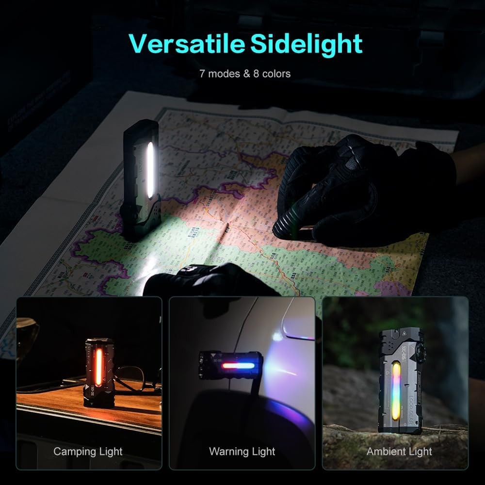 SK05 Pro 4360 Lumens Flashlight with 8000mAh Power Bank, Rechargeable