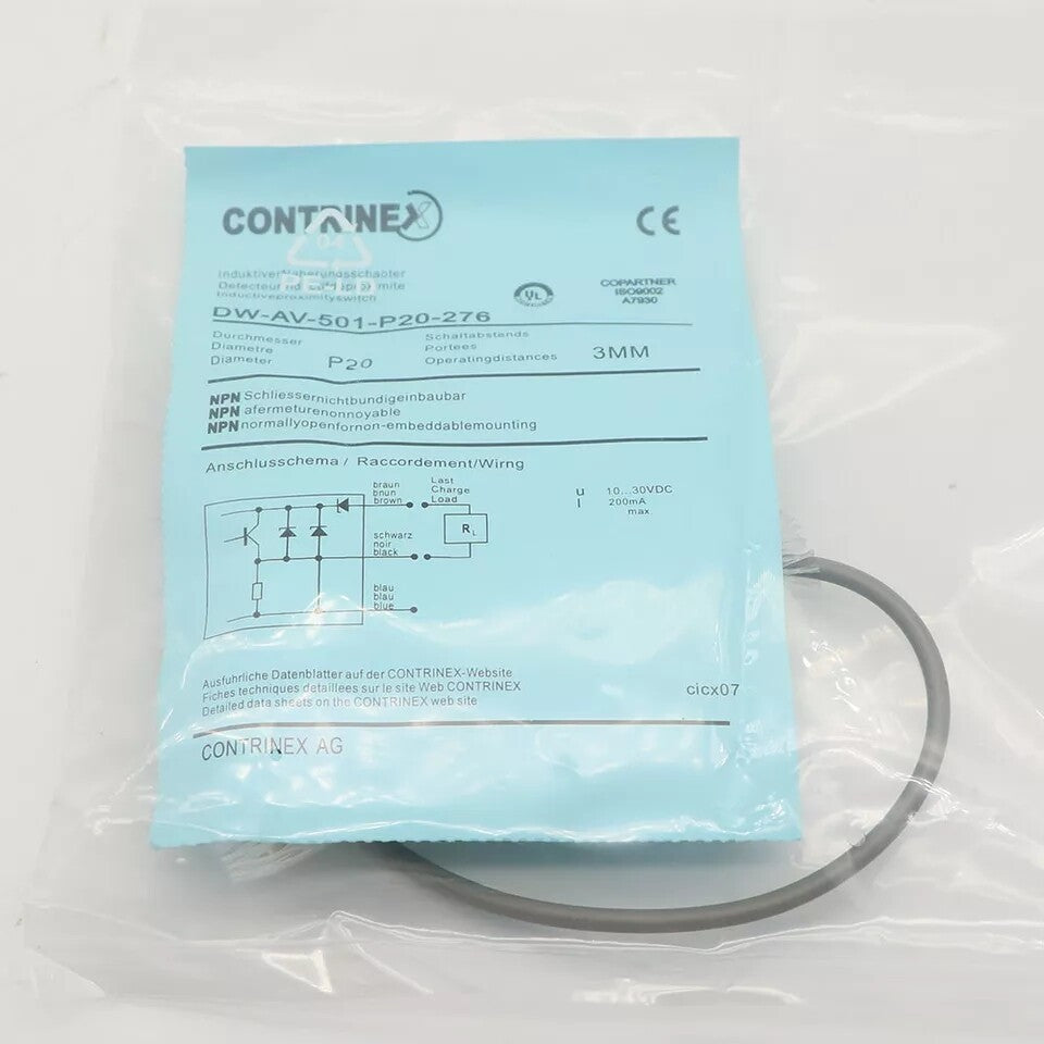 Qty:1 Replace for Continex Inductive Sensor DW-AV-501-P20-276 Proximity Switch