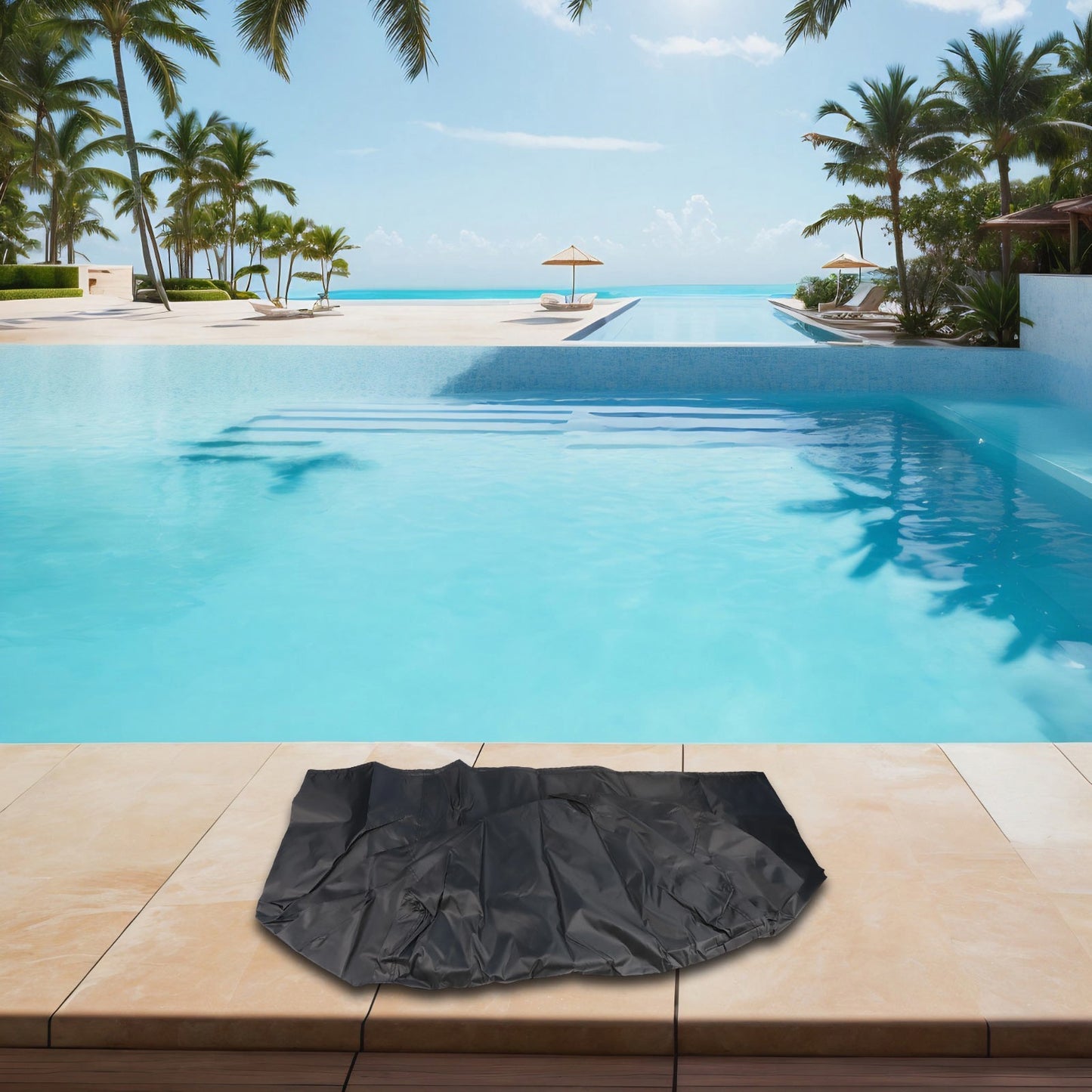 Industrial Grade Pool Pump Cover with Padded Handles for Simple Handling