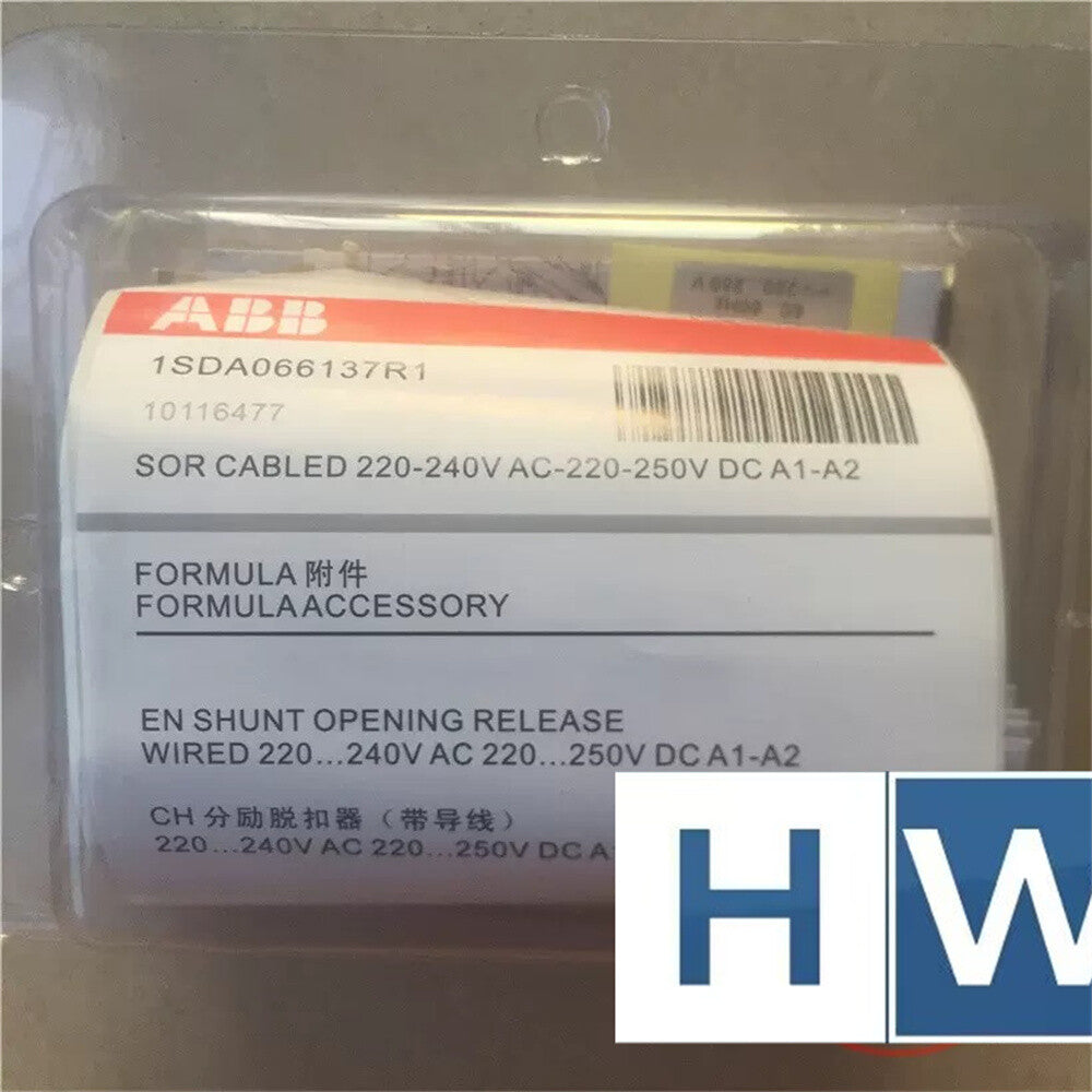 1PC  ABB 1SDA066137R1 Circuit Breaker Shunt Release Coil 220-250VDC A1-A2