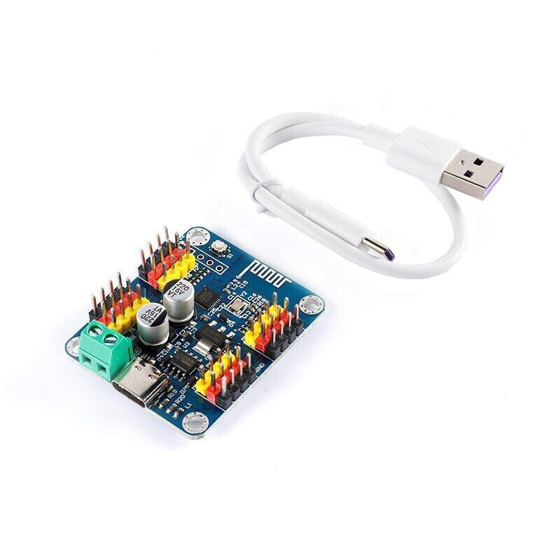 16 Channels Servo Motor Controller Driver Board Smart Car Robot MCU Software
