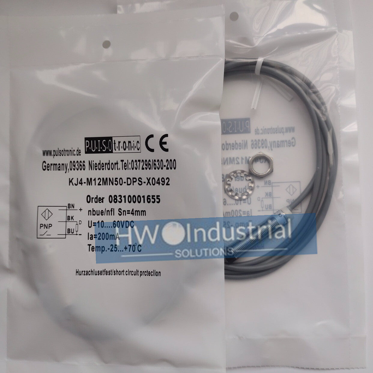 1PC Pulsotronic Inductive Proximity Switch KJ4-M12MN50-DPS-X0492 Sensor