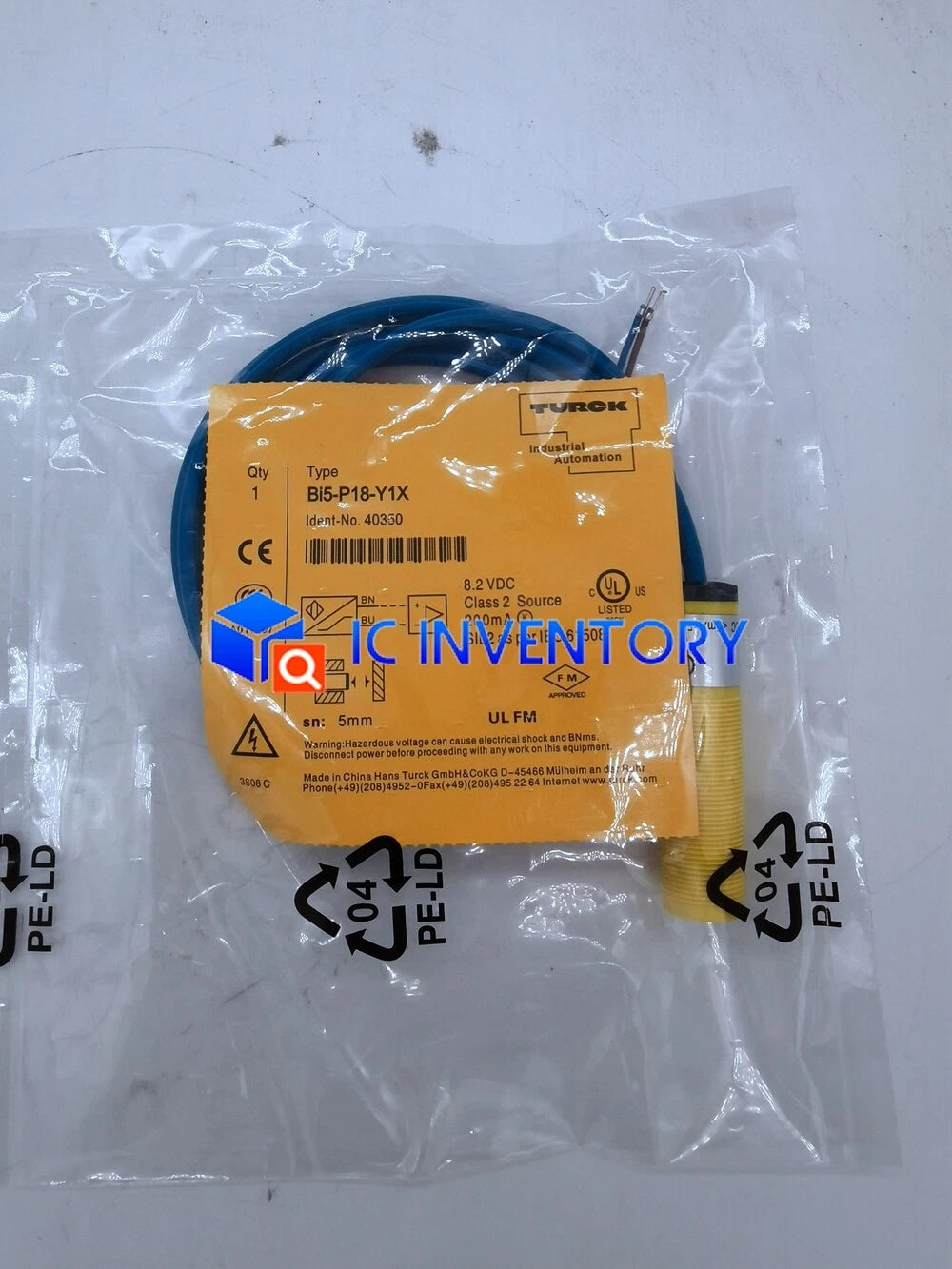 1PCS   ONES TURCK proximity switch Bi5-P18-Y1X #P