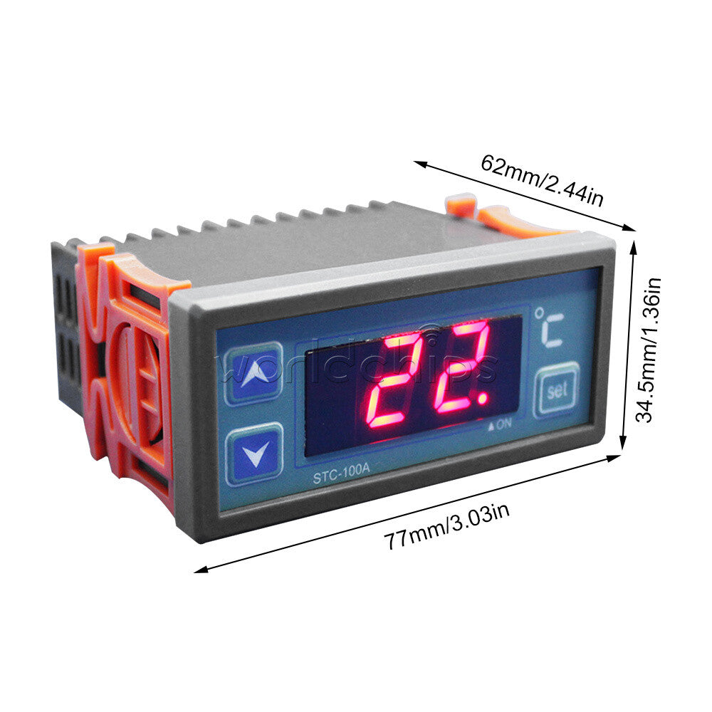 STC-100A Digital Thermostat Smart Temperature Controller AC220V NTC Sensor