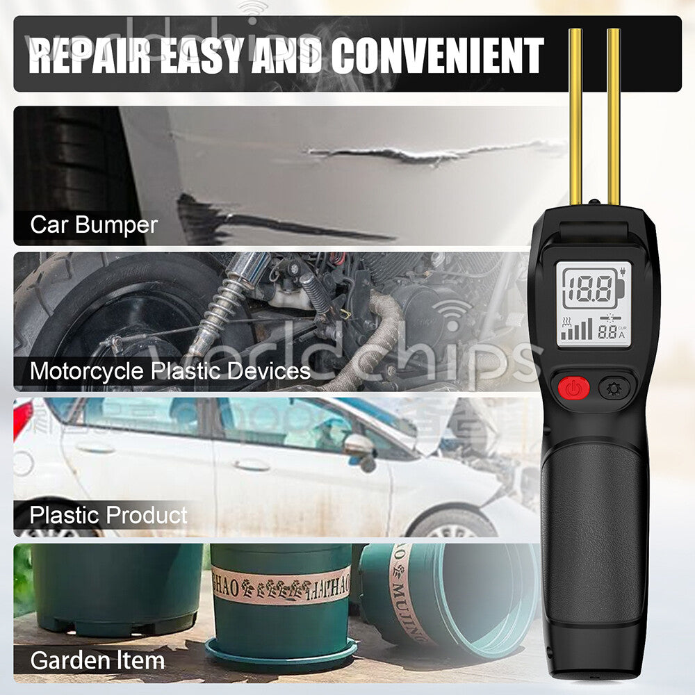 Plastic Welder 200PCS Staples LCD Handheld Wireless Rechargeable Welder Gun Kit