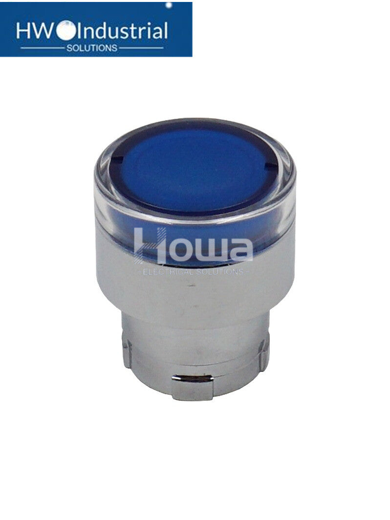 2PCS  Blue Self Resetting Metal Strip Light Button Head ZB2BW36C ZB2-BW36C
