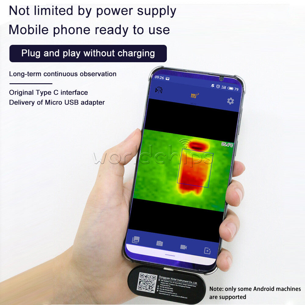 HT USB Manual Focus External Infrared Thermal Imager Camera Phone IR w Adapter