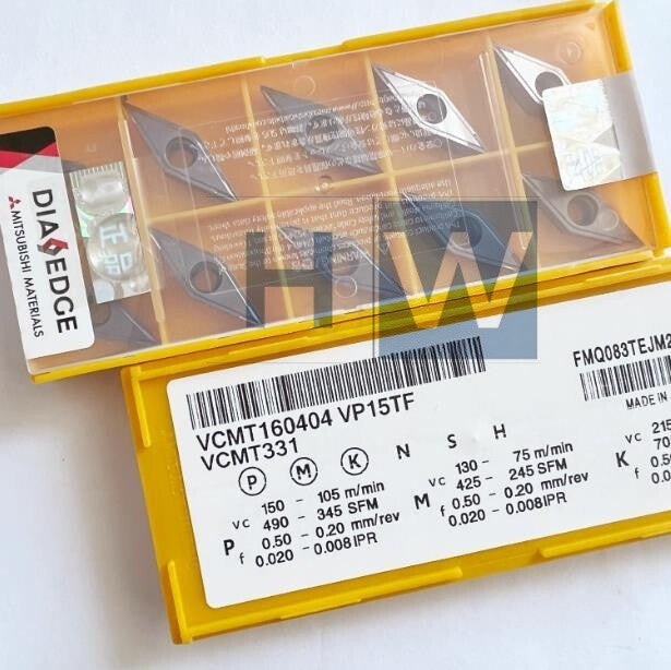 Box/10Pcs CNC Blade VCMT160404 VP15TF Diamond Stainless Steel Blade