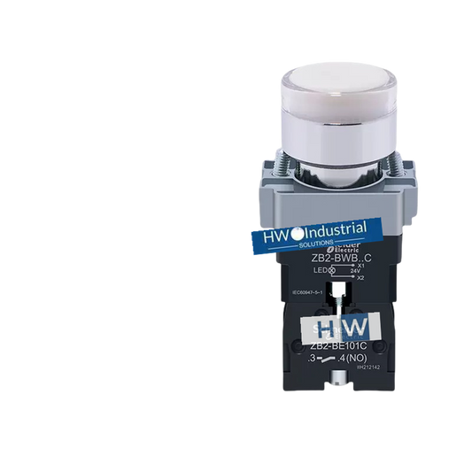2/Piece  XB2BW31B1C XB2-BW31B1C 24V White with Light Self Reset Button Switch