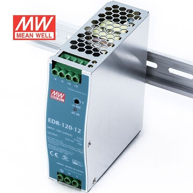 Mean Well EDR-120-12 AC/DC DIN rail power supply 120W 12V 10A