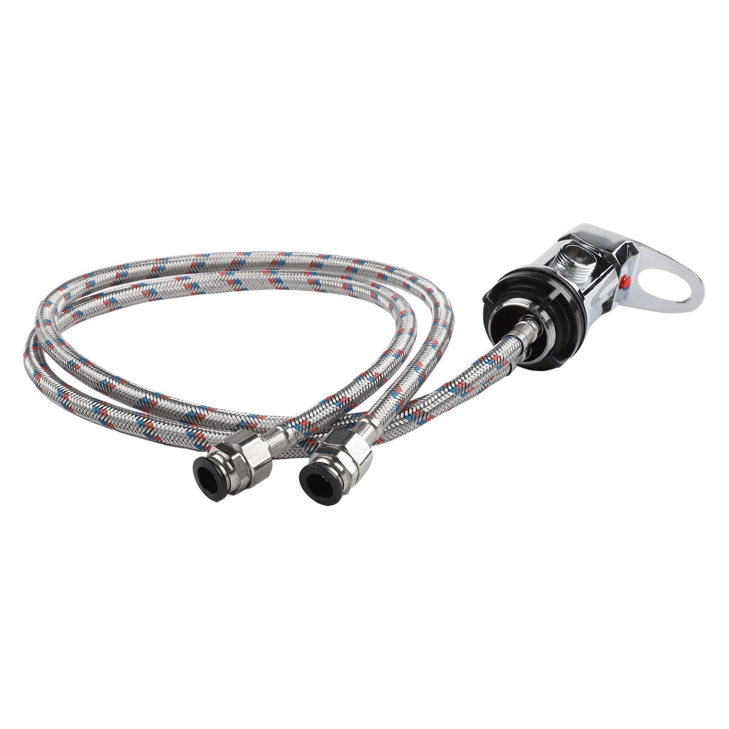 Shower Mixer Tap with 800mm Stainless Steel Tails for Motorhomes and Campervans