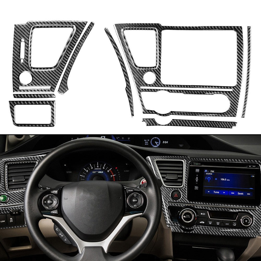 Upgrade Your For Civic 9Th 1315 with Carbon Fiber Decal Set of 10
