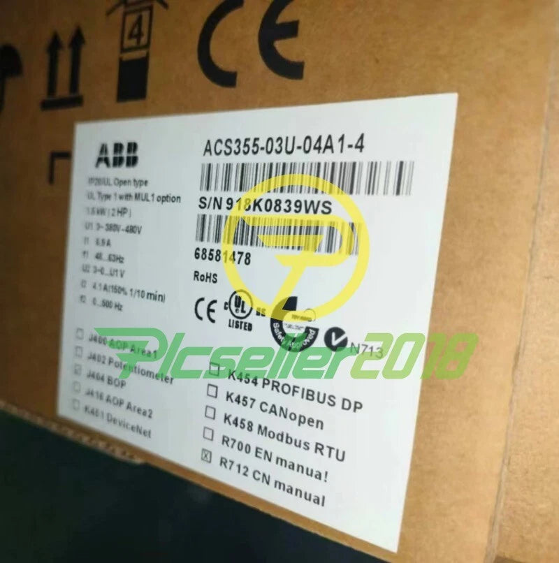 1 PC ACS355-03U-04A1-4  ABB Frequency Converter Fast delivery