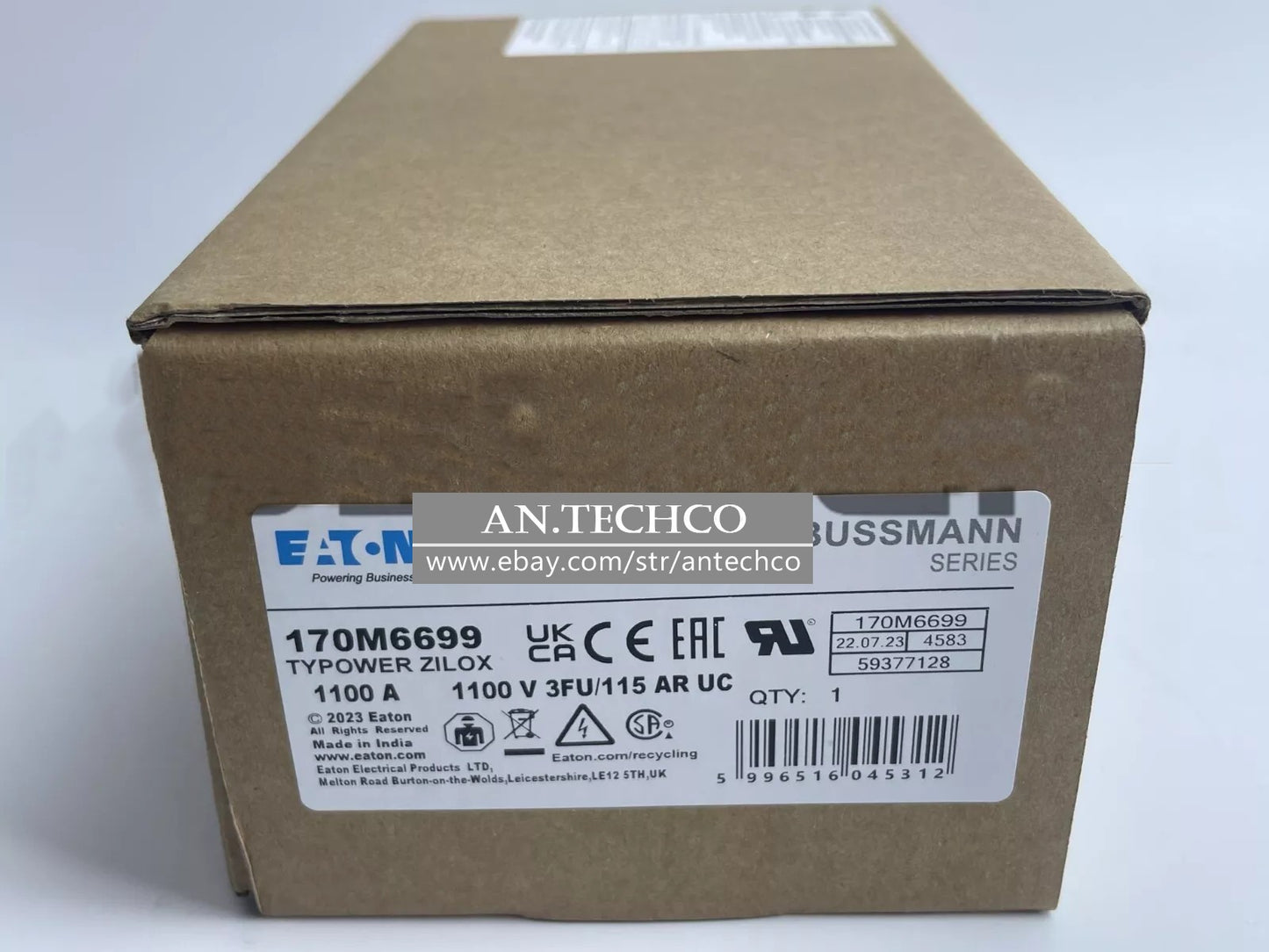 1PC For Eaton BUSSMANN 170M6699 100A,100V High Speed Square Body Fuse