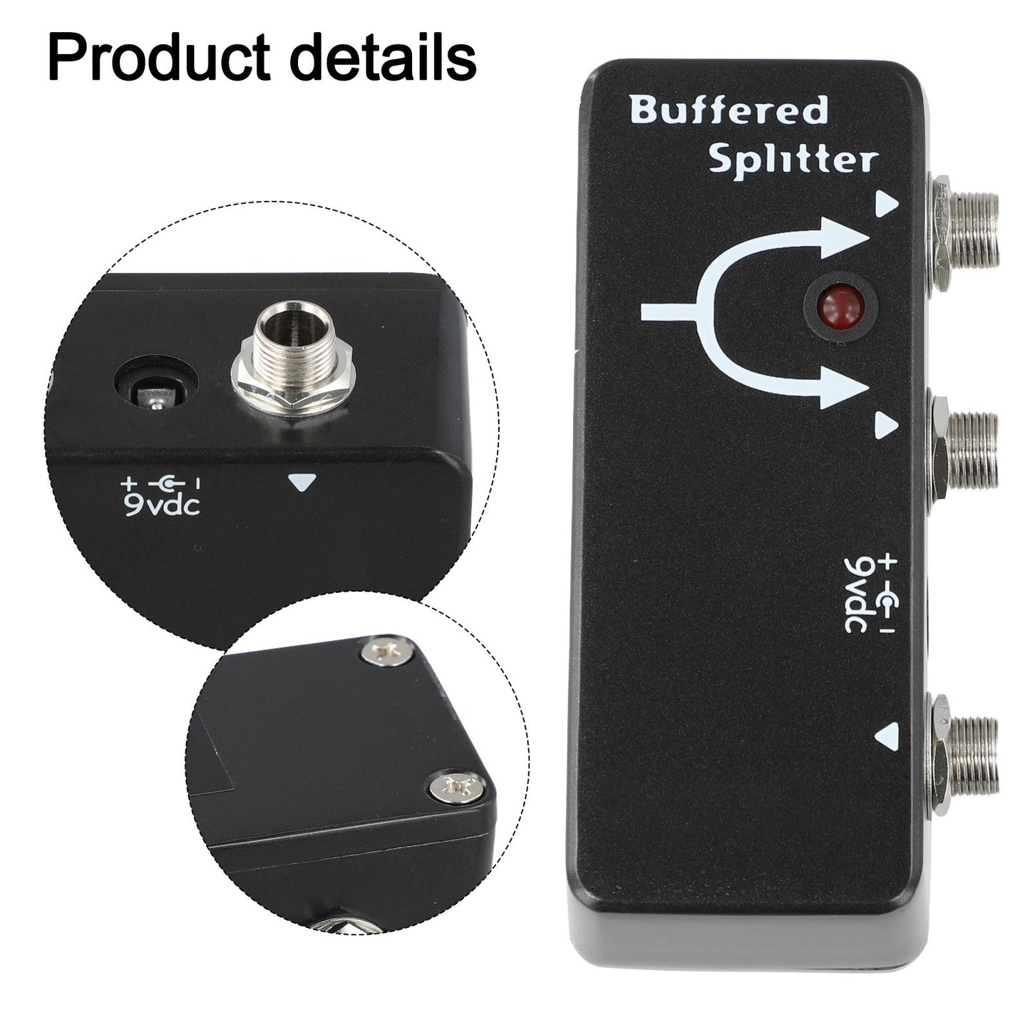 Professional Buffered Splitter Guitar Pedal for Reliable Sound Performance
