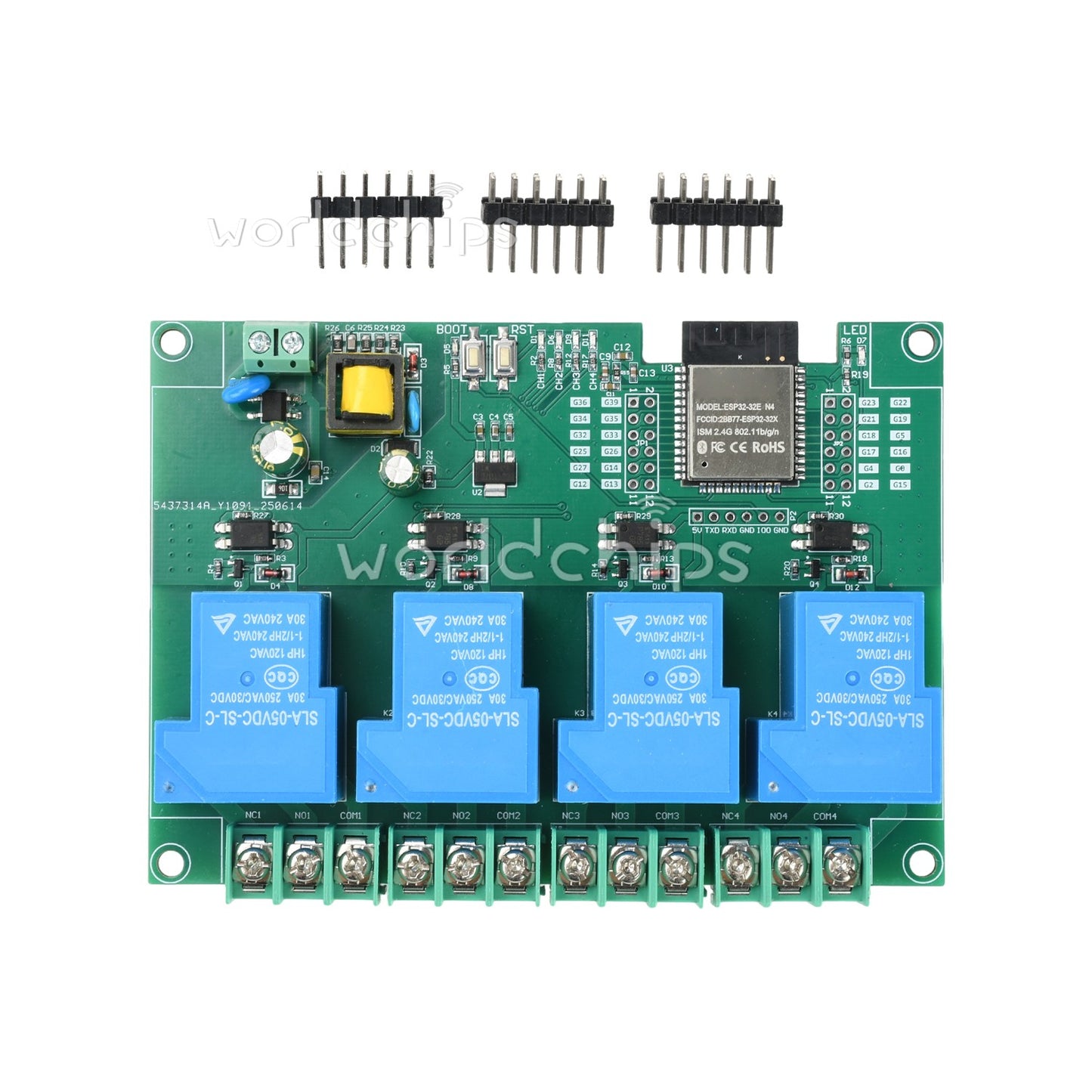 ESP32 WIFI Bluetooth 4-Channel Relay Module ESP32-WROOM Development Board