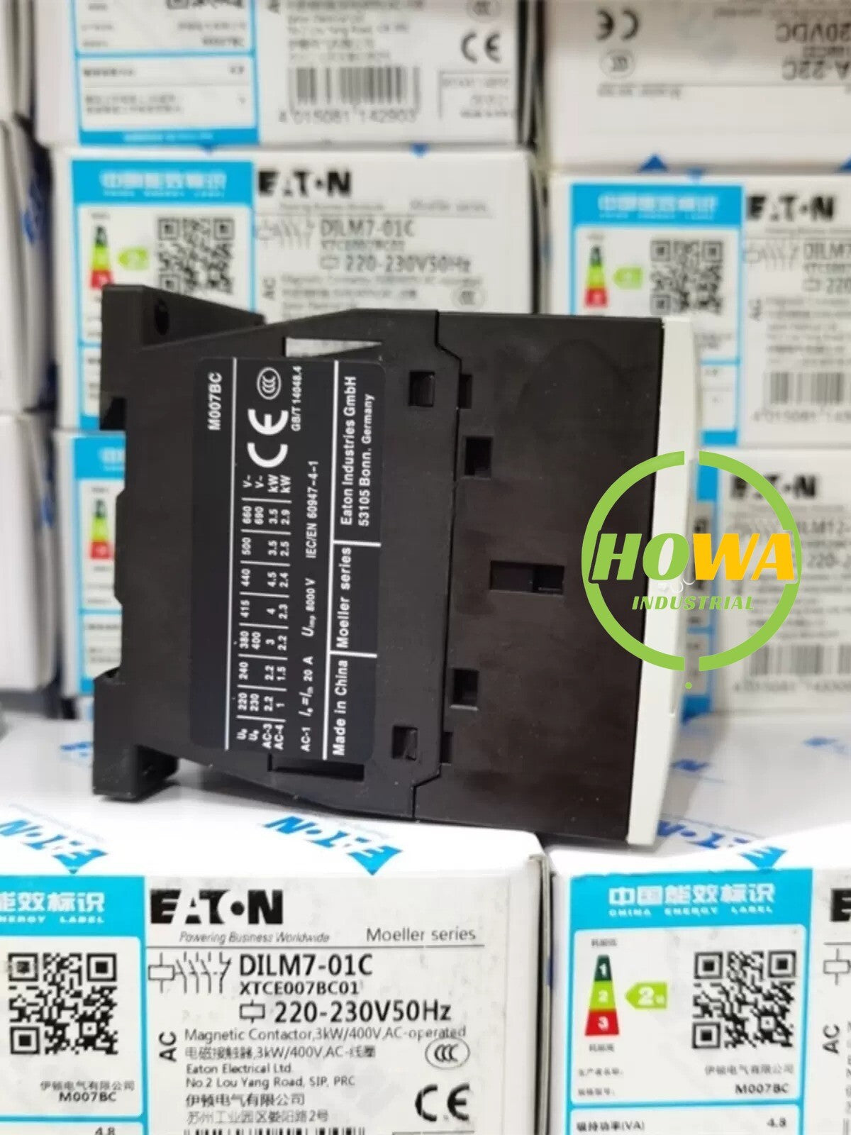 1/piece  EATON AC contactor DILM7-01C DIL M7-01C AC220V