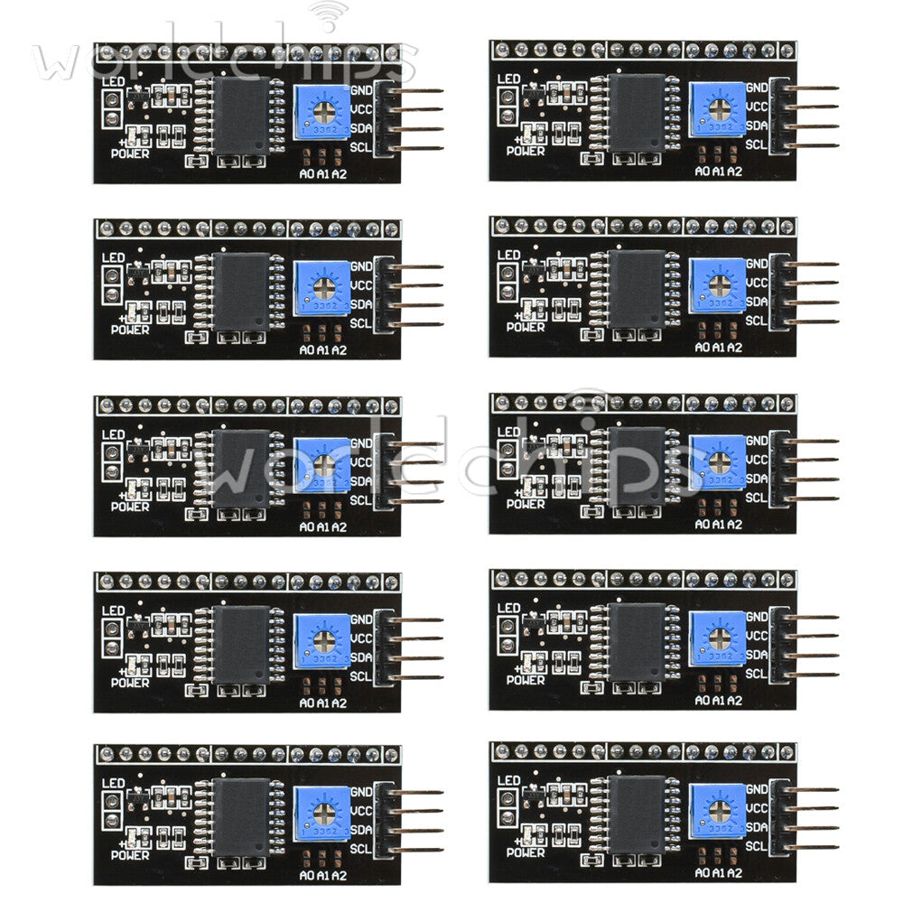 10PCS PCF8574T I2C IIC Serial Interface Expansion Board For 1602LCD 2004LCD