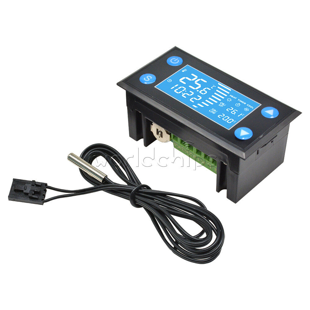 LED Temperature Humidity Controller Digital Thermostat AC110-220V W1213 W1212