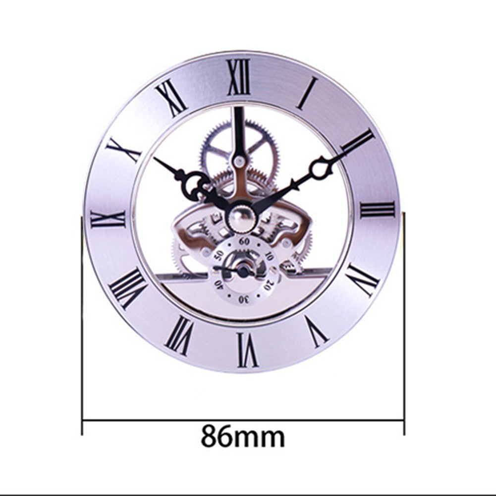 26) Roman Numeral DIY Clock Replacement 86mm Diameter Quartz Movement Insert