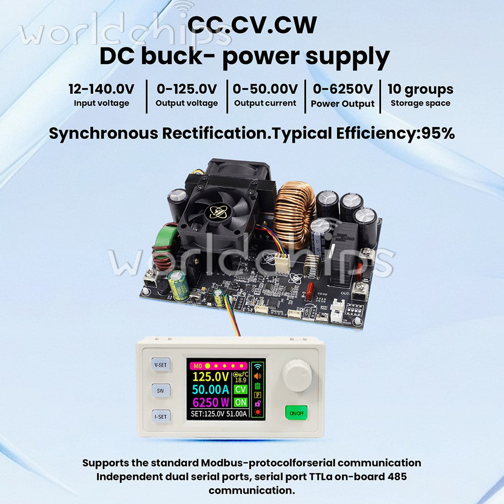 XY12550S CNC DC Adjustable Buck Power Supply Module Constant Voltage Current 50A