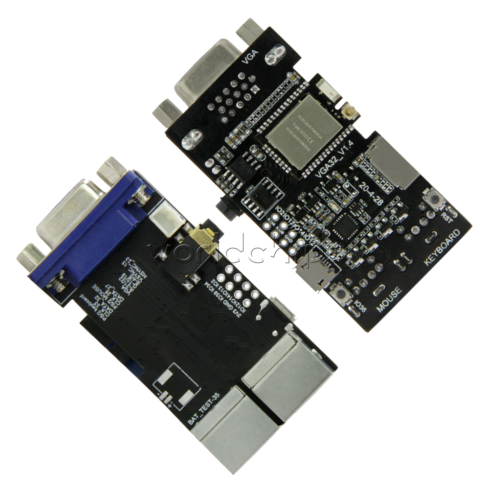 1/2/5PCS ESP32 VGA32 V1.4 Graphics Library PS/2 Mouse Keyboard Controller