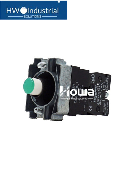 2PCS Electrical with Light Green Button Base ZB2BWB31C ZB2-BWB31C 24V