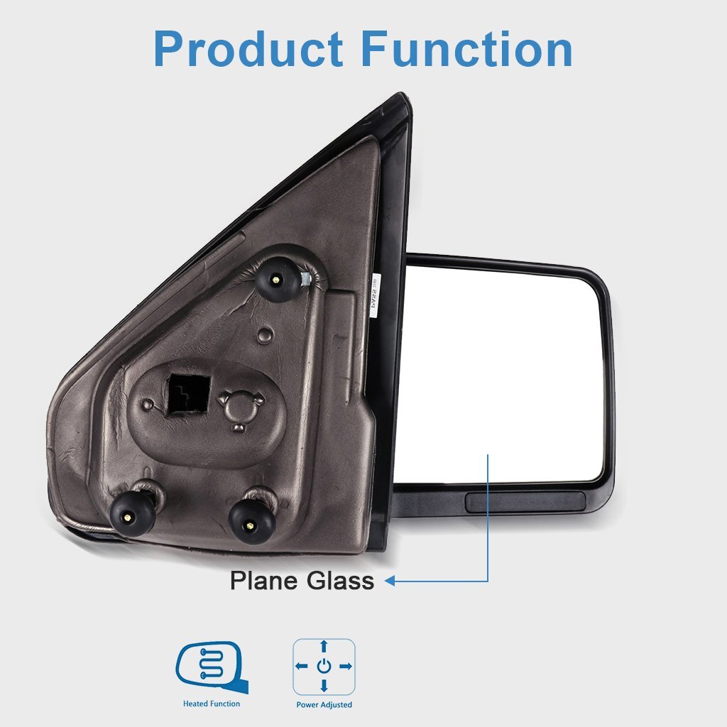 Passenger Side Power Heated Tow Mirror For 2004-2014 Ford F150 F-150 Pickup