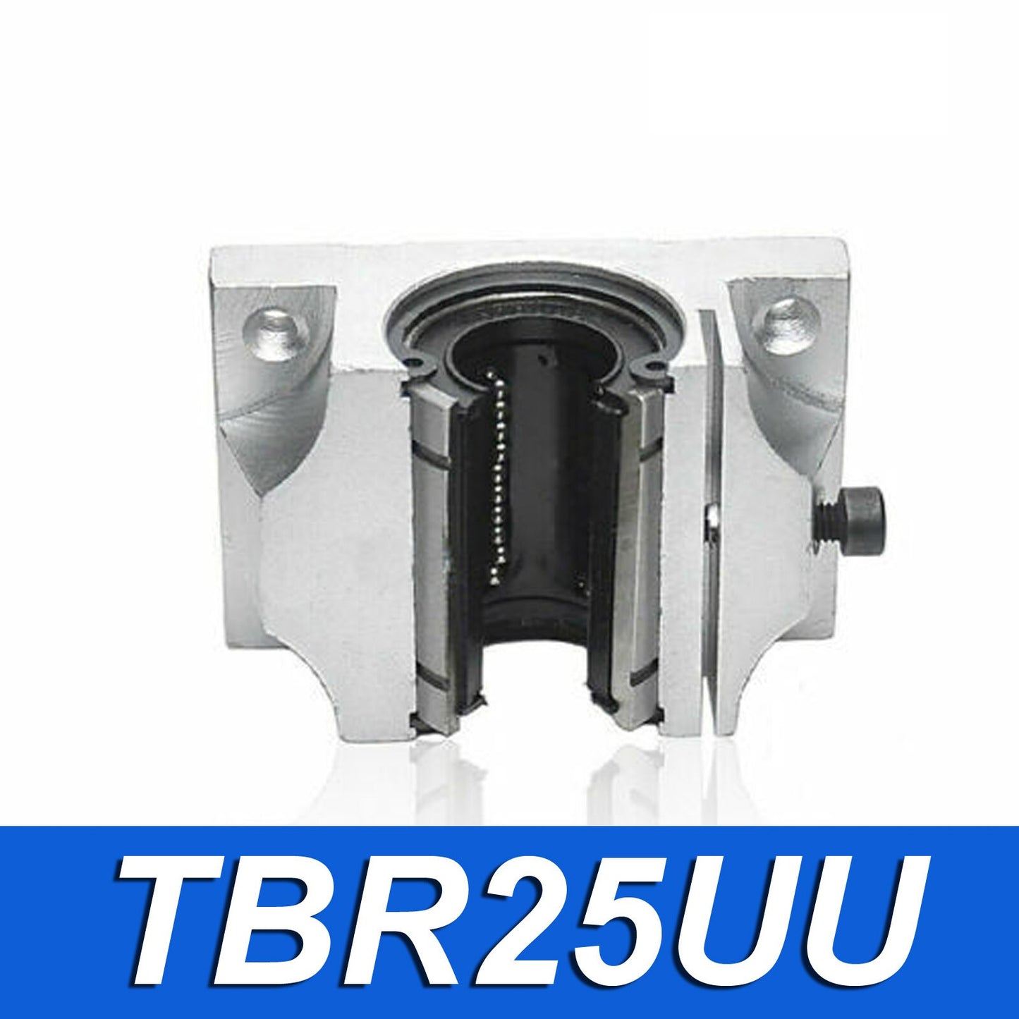 1pcs TBR25UU 25mm Liner Motion Ball Units Pillow Block Slide w/ Open Bearing