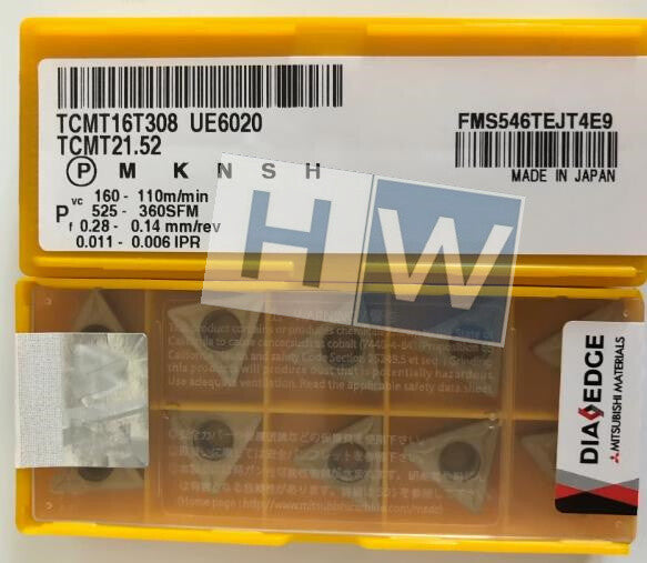 Box/10PCS Mitsubishi Triangular CNC Blade TCMT16T308 UE6020