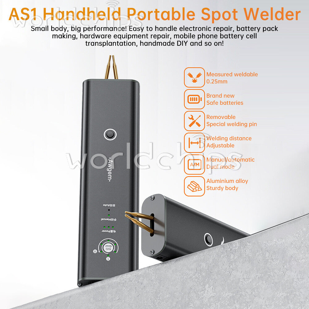 AS1 Battery Spot Welder 2200mah Portable 18650 Li Spot Welder DIY Nickel sheet