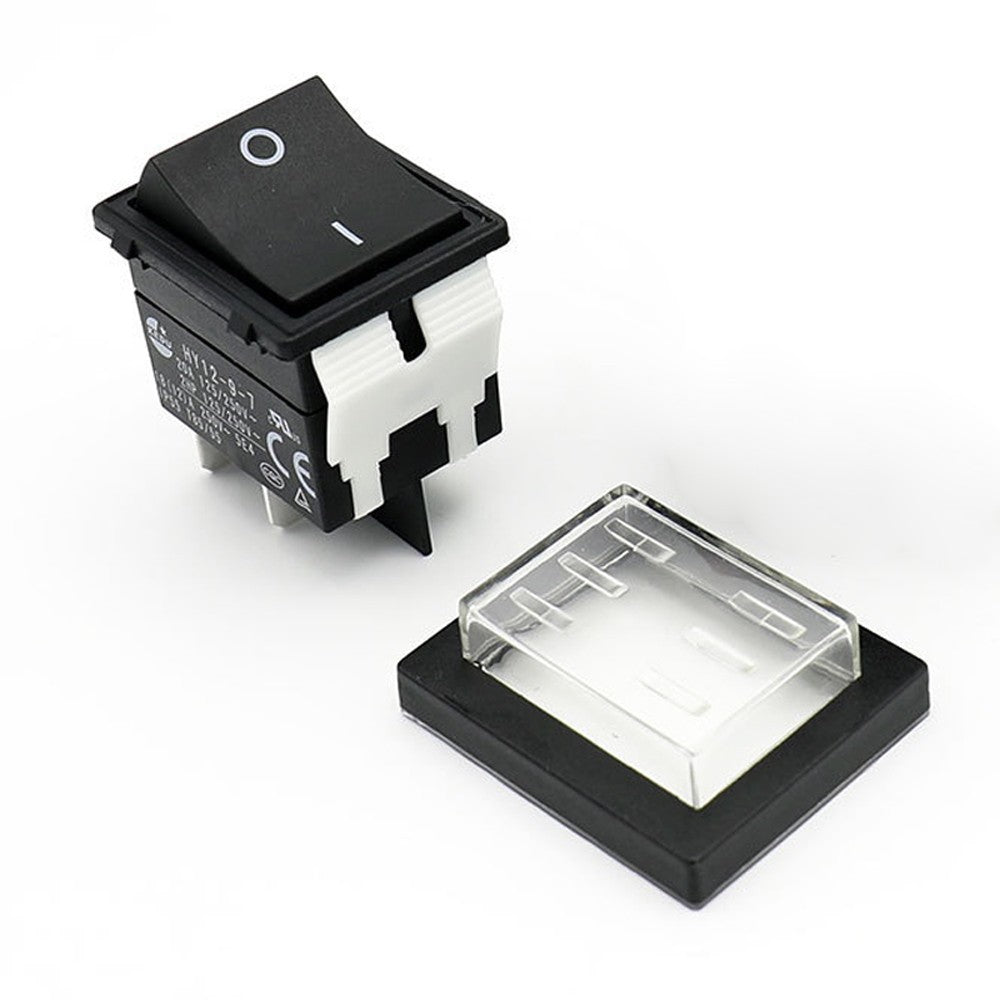 For KEDU HY12-9-7 125V 4Pins Waterproof Rocker Pushbutton Switches