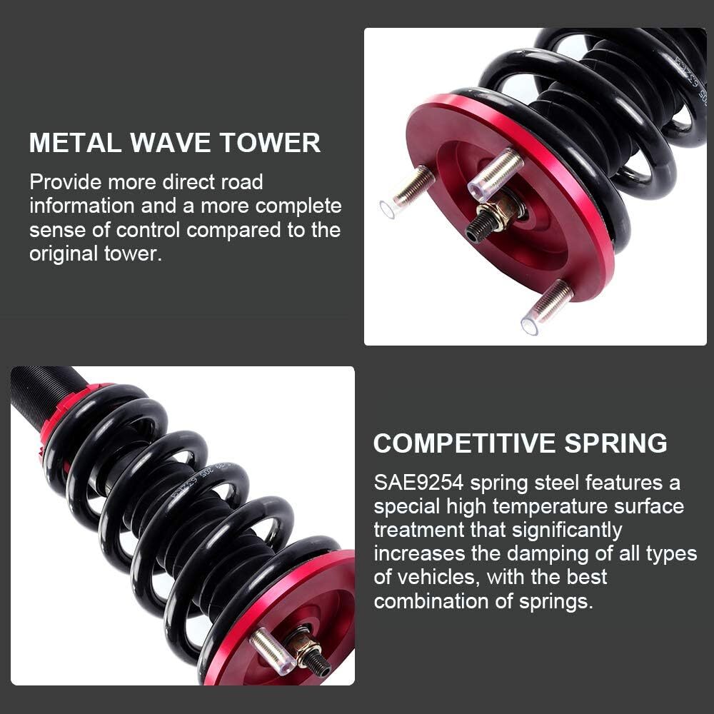 Coilovers Coil Springs Shocks Suspension Kit For 1995-99 Mitsubishi Eclipse 2.4L