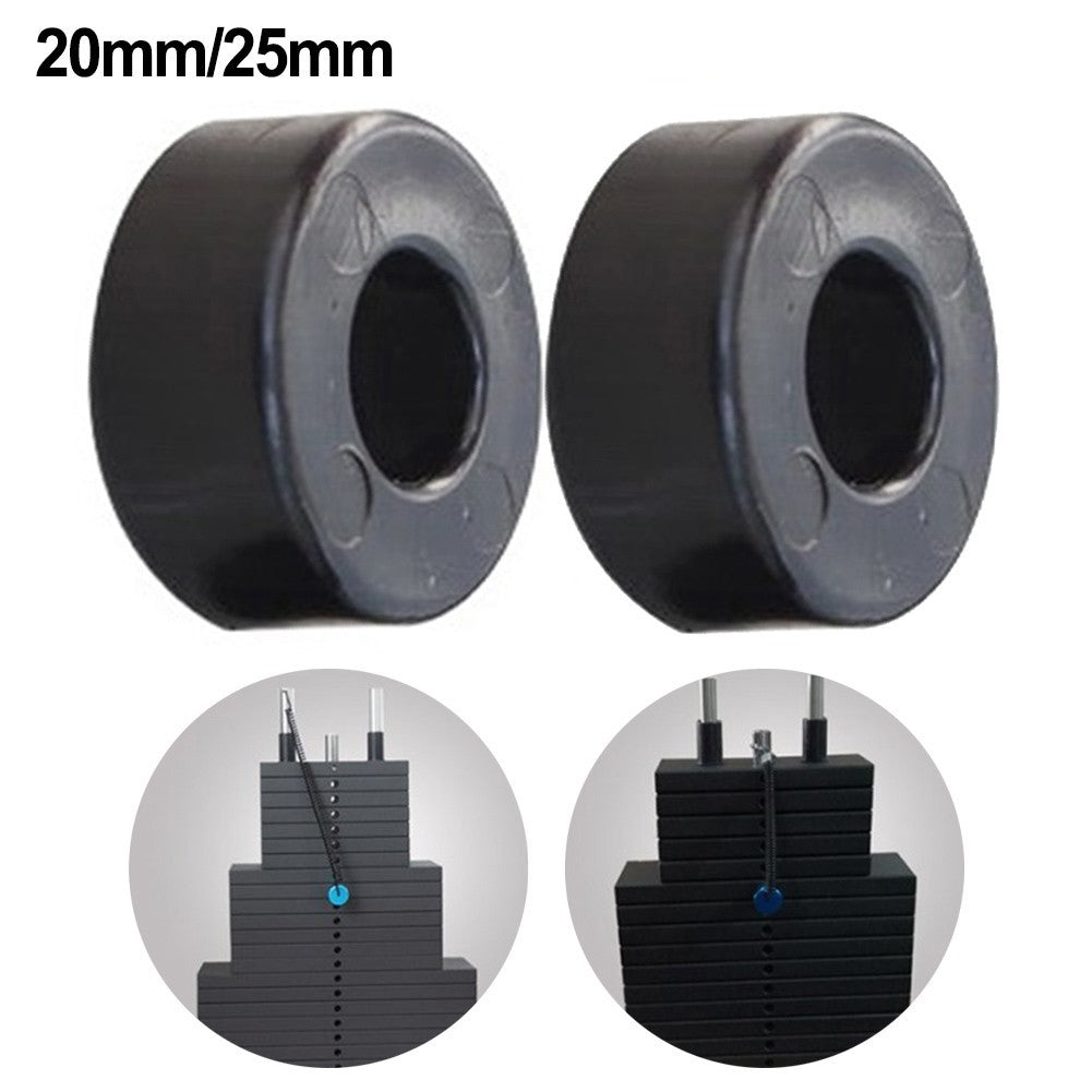 Weight Stack Selecting Rod Rubber Spacers 2pcs Shock Absorbing Gym Accessories