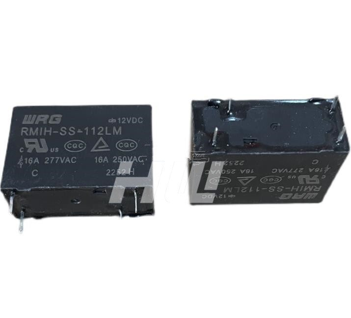 5Pcs   RMIH-SS-112LM WRG Power Relay  12V 4-Pin 16A 12VDC