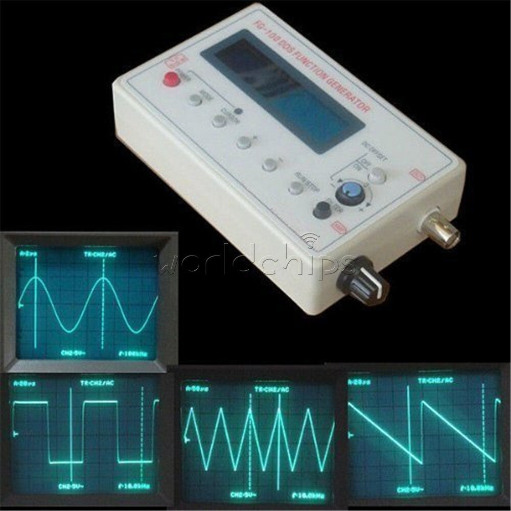 1-10x DDS Function Signal Generator Module 1HZ-500KHz Sine + Square Wave FG-100