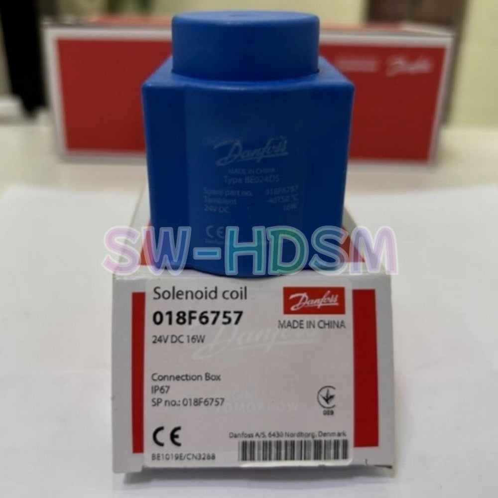 1PCS  for Danfoss 018F6757 SOLENOID COIL DANFOSS 24V 18W Freight Free