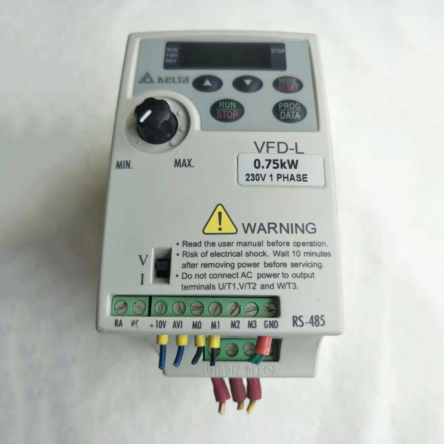 1PC Delta  VFD007L21A Inverter 0.75KW 220V Tested