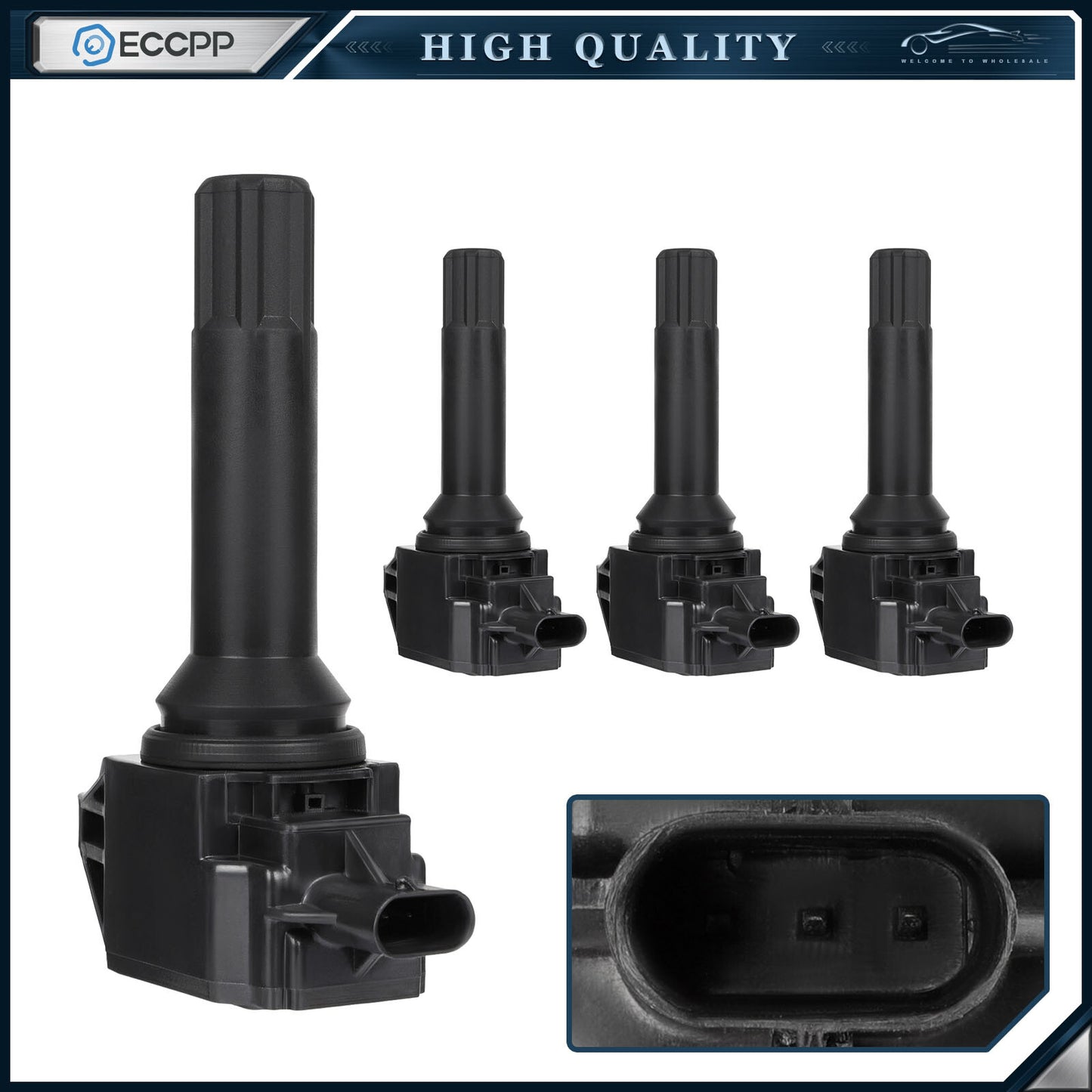 ECCPP 4 Ignition Coils For 13-14 Subaru Legacy Outback 2.5L H4 XV Crosstrek 2.0L