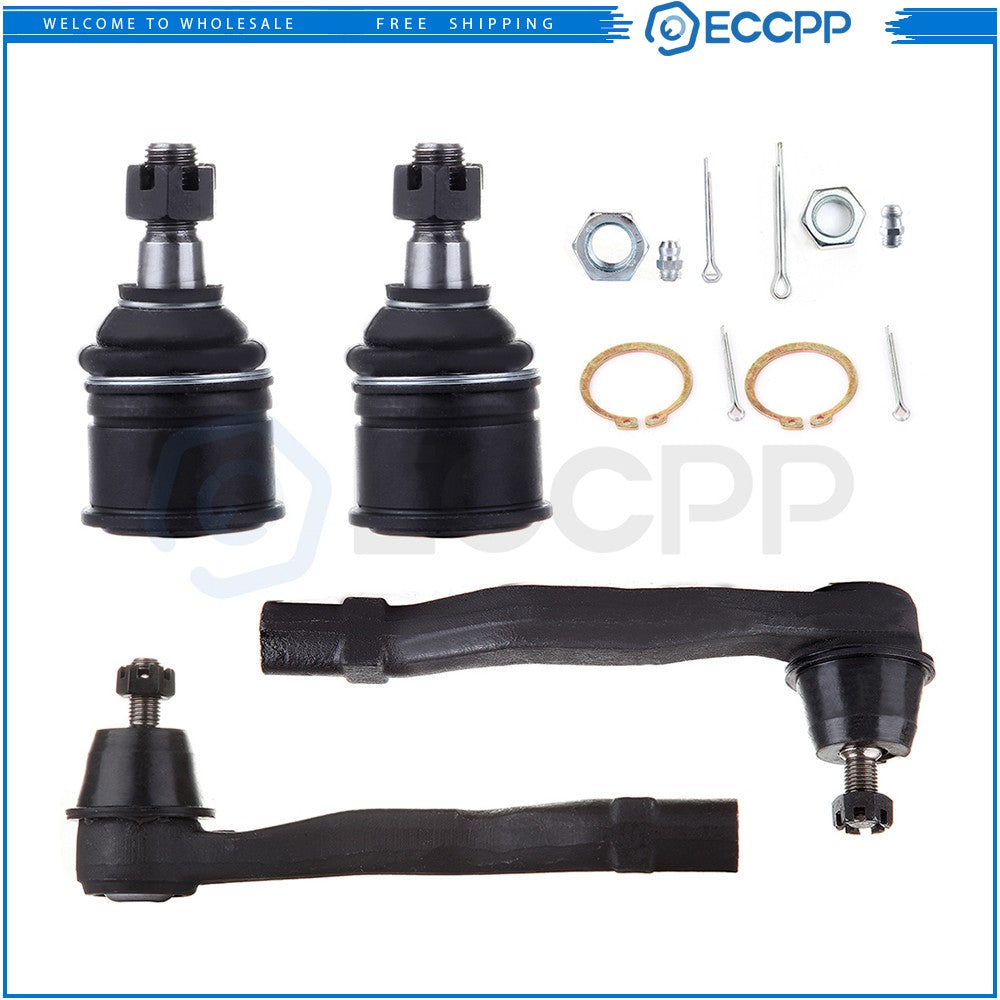 Front Lower Ball Joints Steering Outer Tie Rod End For 1997 98-2001 Honda CR-V