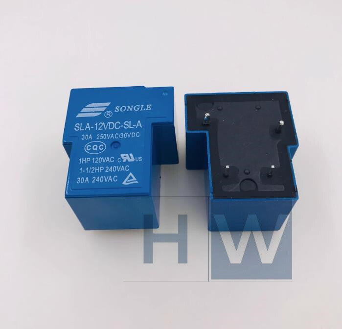 6Pcs  SLA-12VDC-SL-A Set of Normally Open 4pin 30A250VAC SONGLE Relay