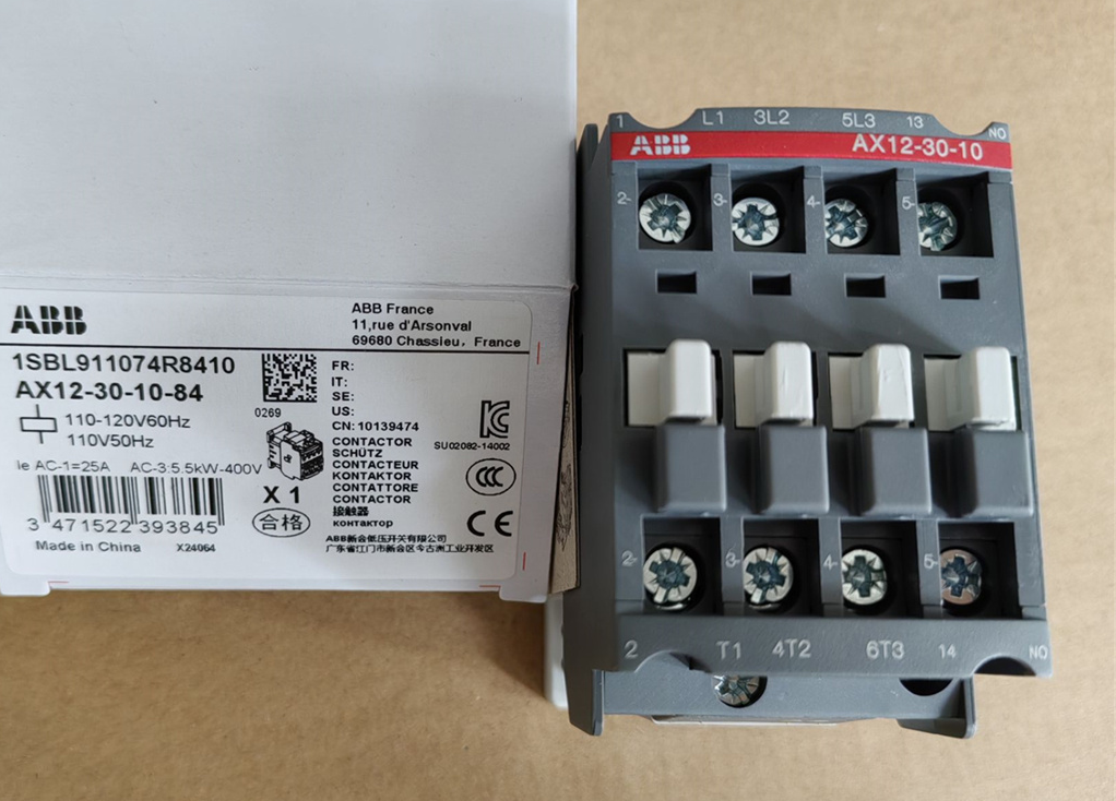 ABB Contactor AX12-30-10-84 AC 110V 50/60Hz AX12-30-10