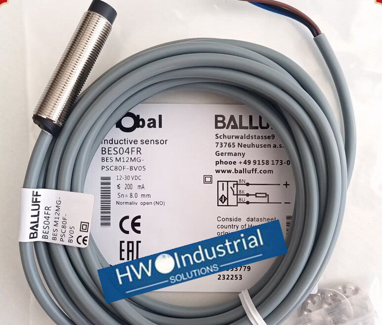 1PC BALLUFF Proximity Switch BES04FR Inductive Sensor BES M12MG-PSC80F-BV05