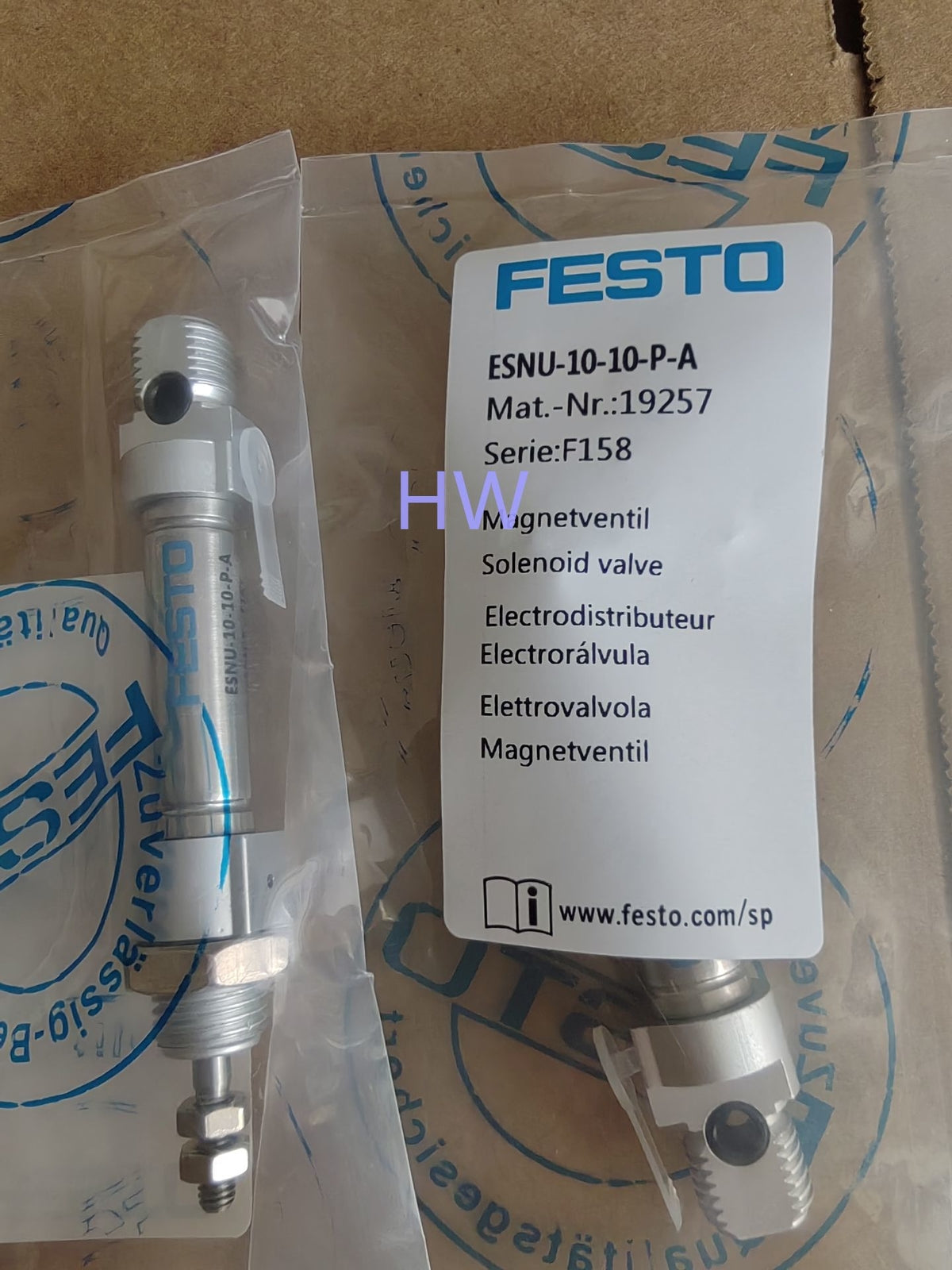 1PC ESNU-10-10-P-A single action Acting Mini Pneumatic Components Cylinder
