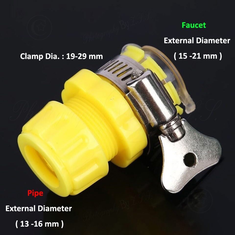 Irrigation Water Pipe Faucet Connector Hose Coupling DN20 to DN15 Quick Jointer