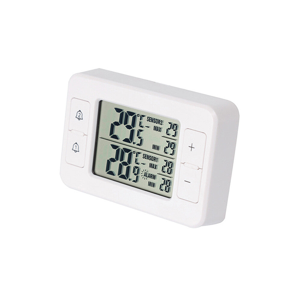Digital LCD Fridge Thermometer Magnetic Home Refrigerator Thermometer with Alarm