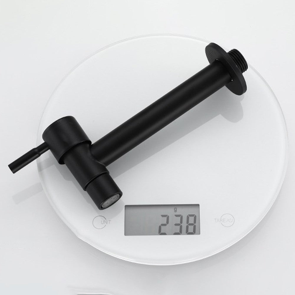 Outdoor Garden Faucet with Long Handle and Sturdy Stainless Steel Construction