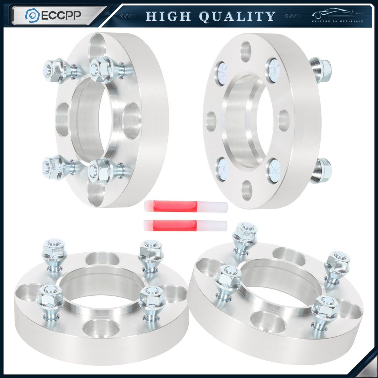 ECCPP 4 Pcs 1''/ 25mm 4x110 Wheel Spacers 10x1.25 For Honda Yamaha 4/100 ATV